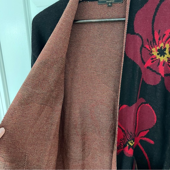 Maxsport Black & Red Floral Cardigan - Picture 5 of 7